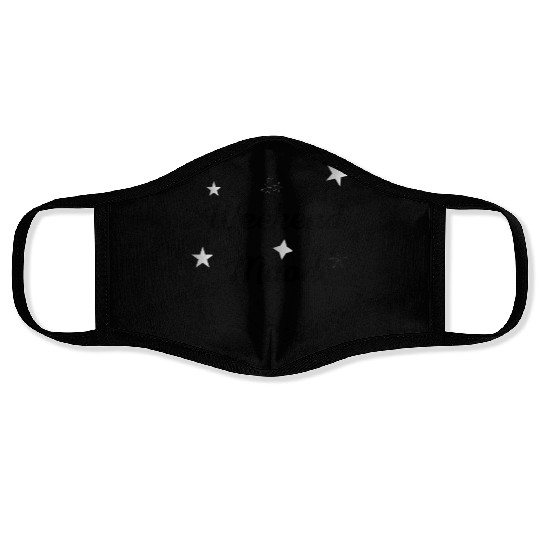 Weekend Mood Minimalist Typography Design Face Masks