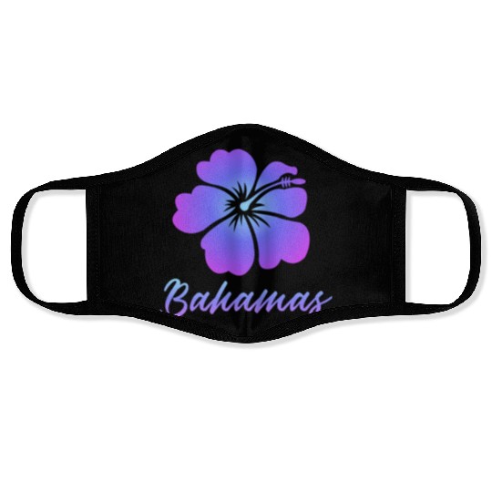 Bahamas Hibiscus Face Masks