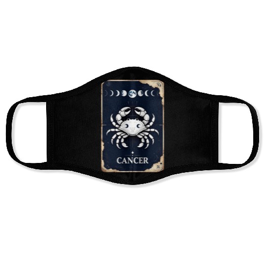 Zodiac Card Cancer Face Masks