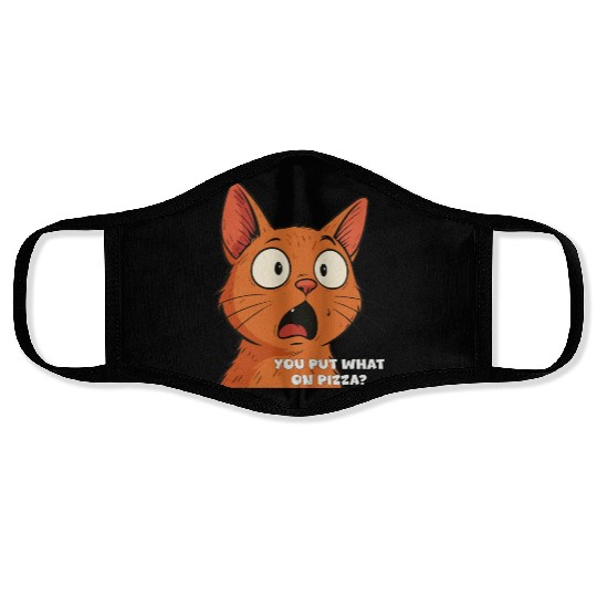 Funny Shocked Cat Meme Face Masks