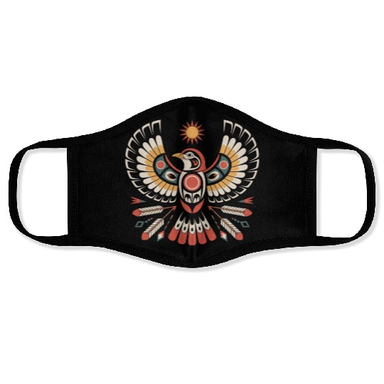 Sparrow Indigenous Indian Tribal Art Native Face Masks