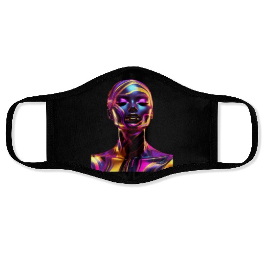 Black & Gold Marble Goddess Face Masks