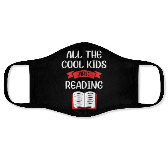 Reading Teacher Library Book Face Masks