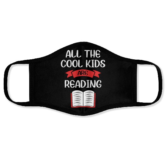 Reading Teacher Library Book Face Masks