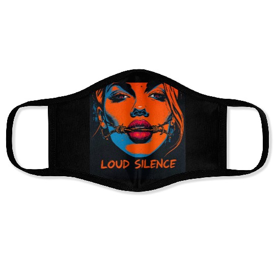 Loud Silence Psychedelic Face Masks