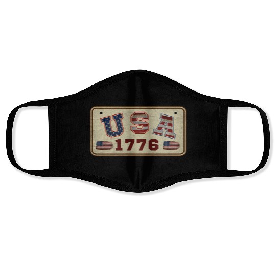 USA 1776 VINTAGE Face Masks