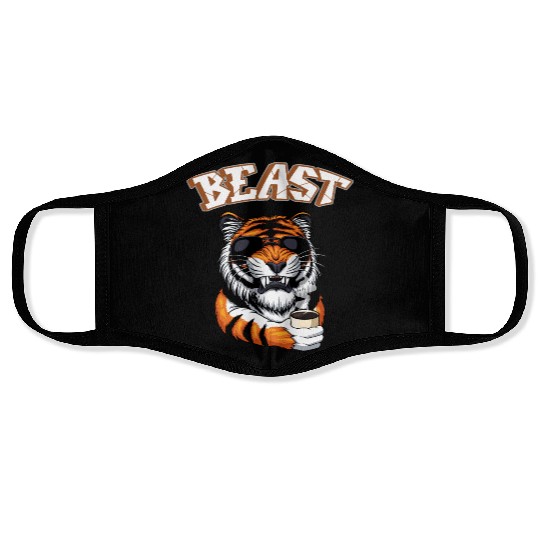 Beast Tiger. Face Masks