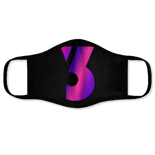 Number 3 Sports Jersey Design – Bold Athletic Shir Face Masks