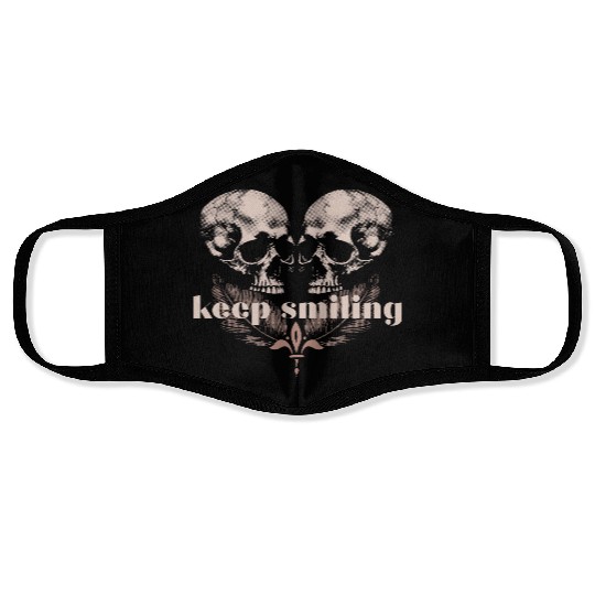 keep smiling Face Masks