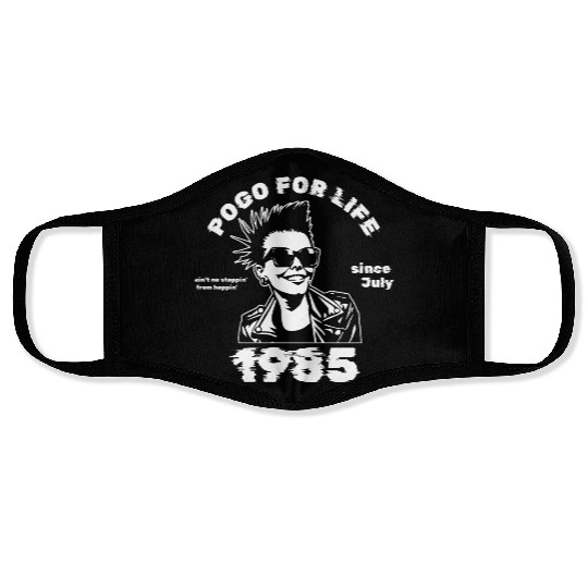 40th birthday Pogo for life since 07/1985 Face Masks