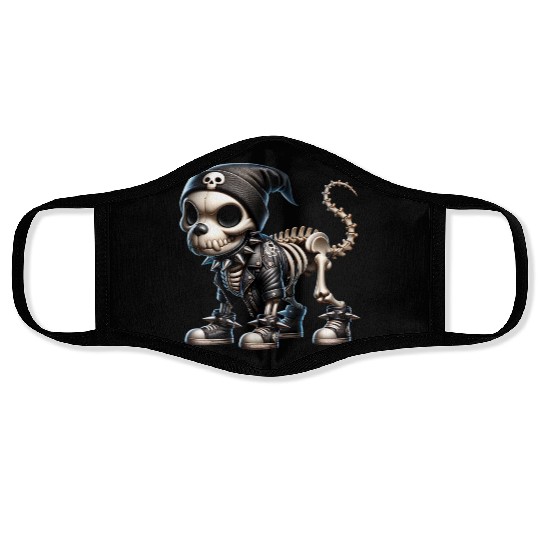 Bone Punk Pup – Undead Street Dog Face Masks