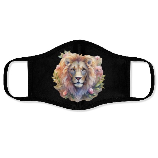 Asher the Floral Monarch Face Masks