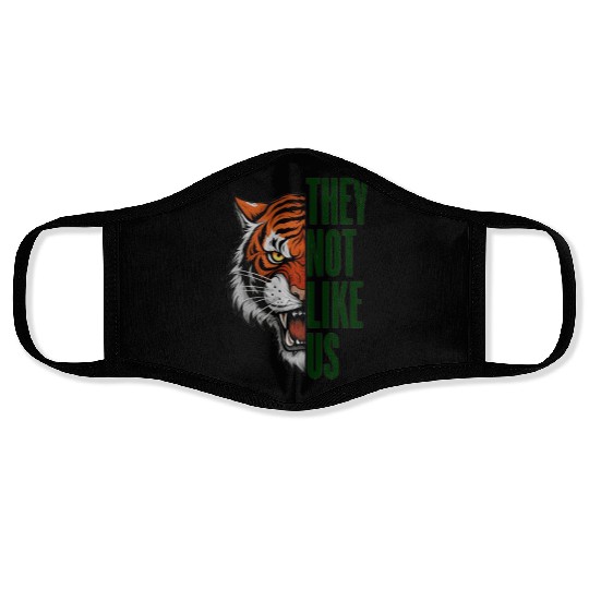 They Not Like Us – Tiger Graphic Face Masks