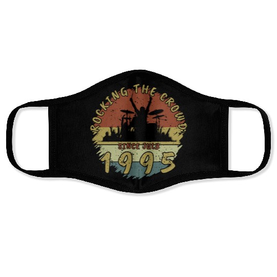 30th Birthday Rocking the crowd DRM 07/1995 Face Masks