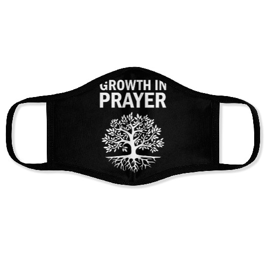 Growth in Prayer - Spiritual Prayer Gift Idea Face Masks