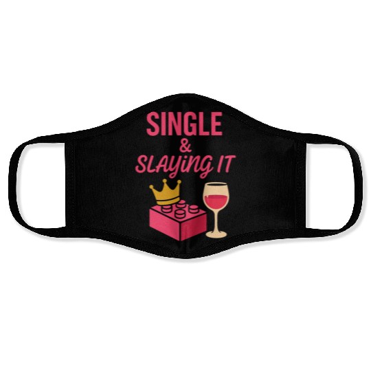 Single Mom Life Chaos Coordinator Wine Coffee Face Masks