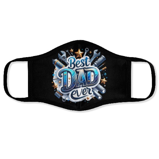 Best Dad Ever Fathers Day Face Masks