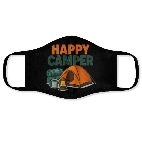 Happy Camper – Cozy Camping Vibes Face Masks