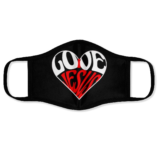 I love Jesus Face Masks