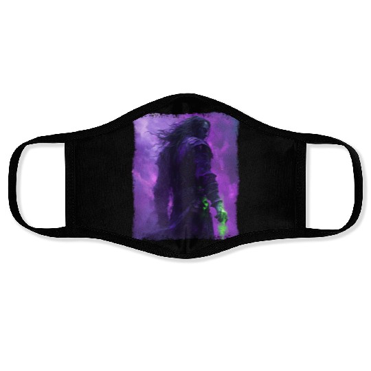 Dark Spell Warrior with Purple Mist Energy Face Masks