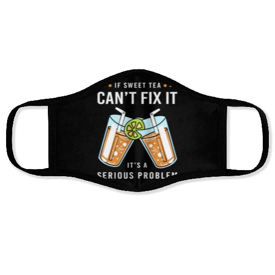 Sweet Tea Lover Drinker Face Masks