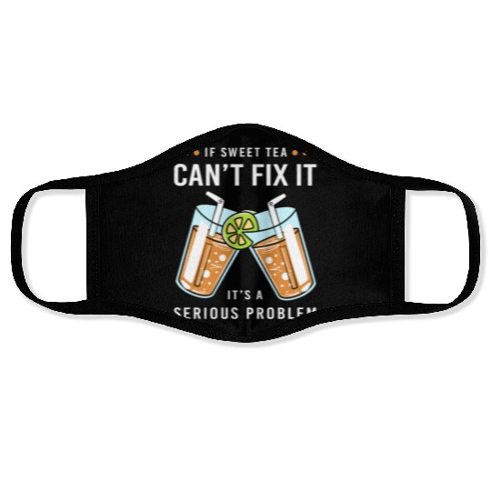 Sweet Tea Lover Drinker Face Masks