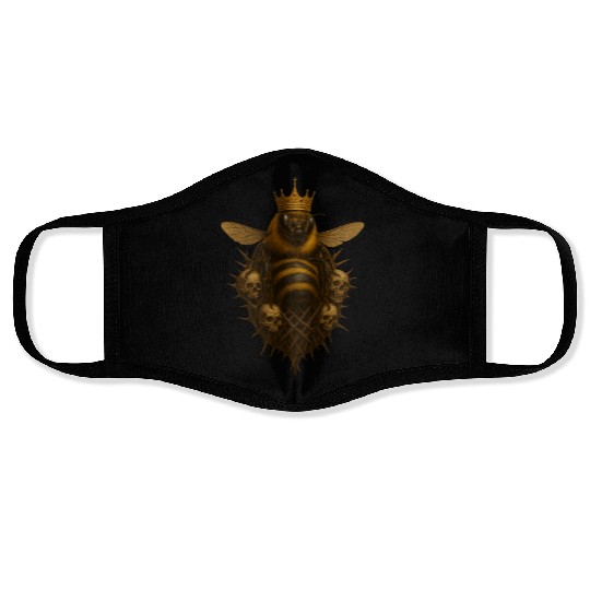 Queen Bee - Gothic Insect Ruler Face Masks