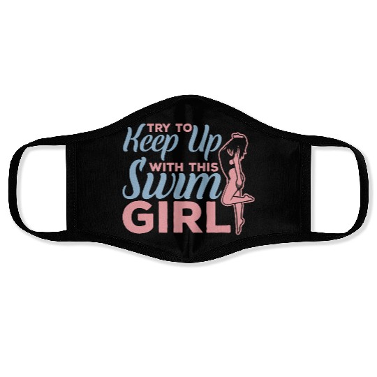 Funny Swim Girl Face Masks