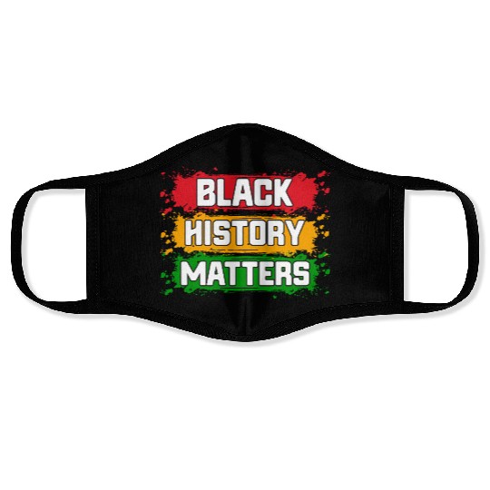 Juneteenth Pride Black History Matters Face Masks