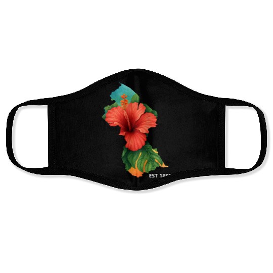 Hibiscus Ed. Est 1899 Face Masks