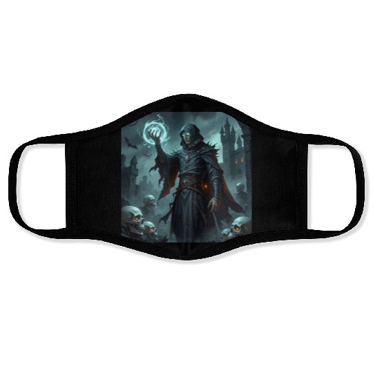 Dark Wizard Summoning Spell Face Masks