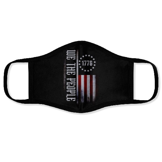 We the People 1776 American Flag USA Face Masks