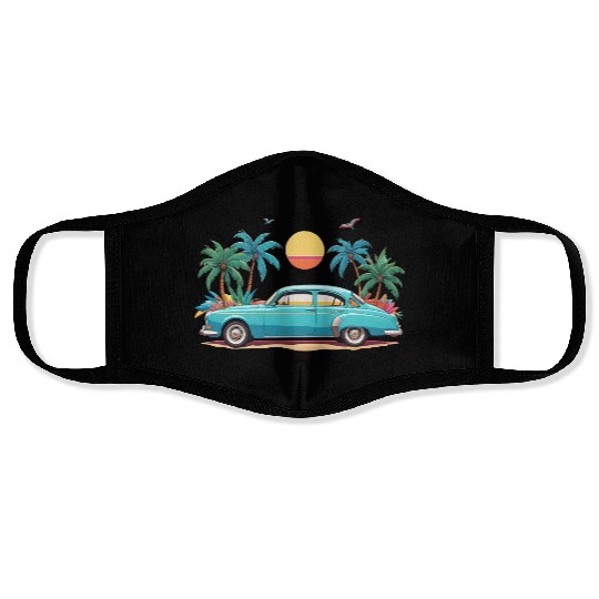 summer vibes Face Masks