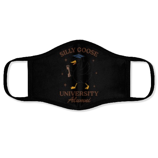 Silly goose university alumni Face Masks