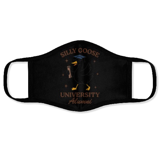 Silly goose university alumni Face Masks