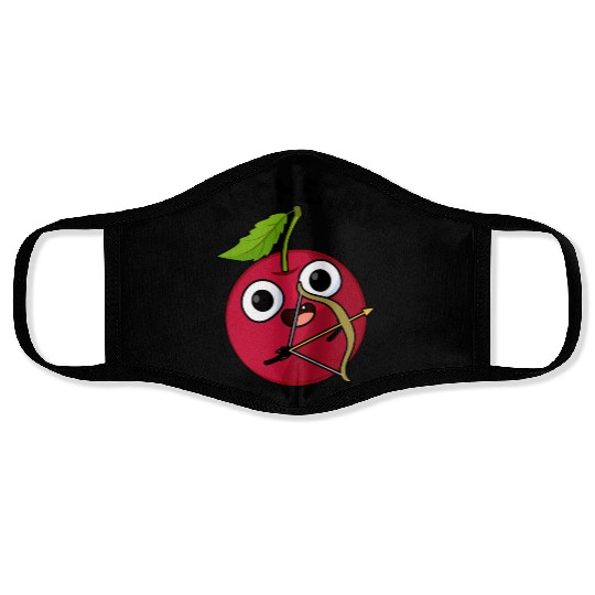 Archerry Funny Fruit Archery Pun Face Masks