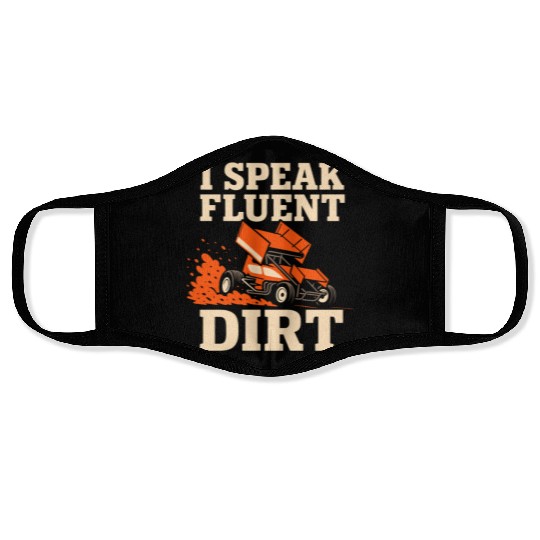 Sprint Car Racing Dirt Track Speed Oval Race Face Masks