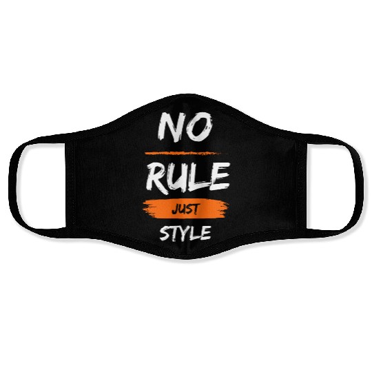 No Rule Just Style – Bold Youth Streetwear Face Masks