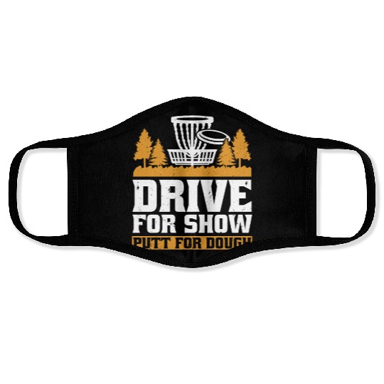 Disc Golf Drive For Show Face Masks