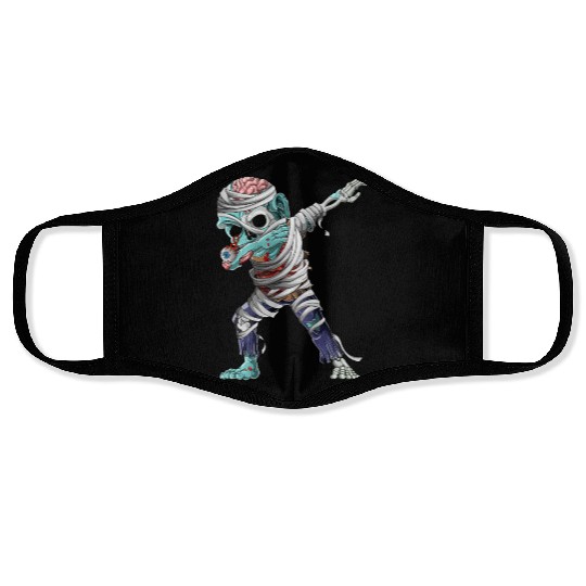 Dabbing Mummy Zombie Halloween Costume Zombie Dab Face Masks