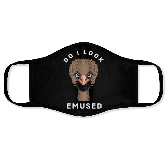 Flightless Bird Emu Face Masks