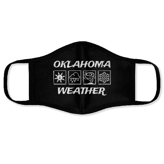 Oklahoma Weather - Seasons Face Masks