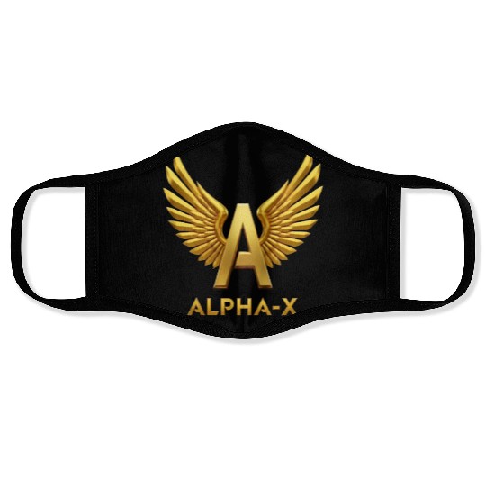 ALPHA-X OFFICAL 2025 LOGO Face Masks