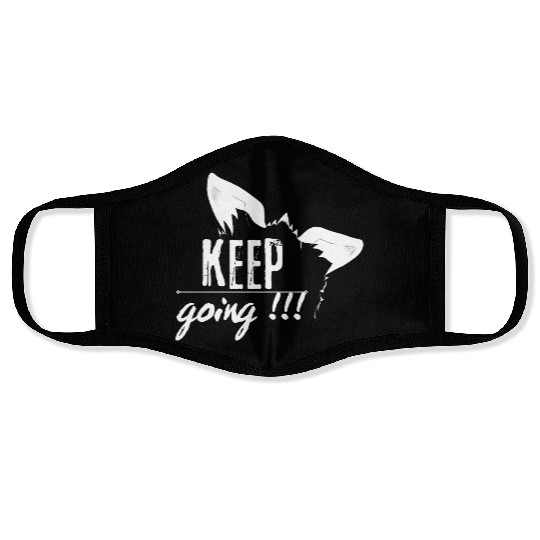 keep going ver2 Face Masks