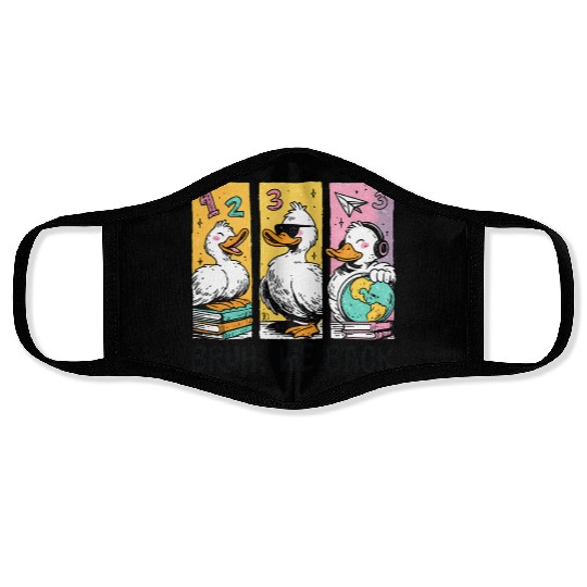 Bruh We Back Silly Goose Back to School Face Masks