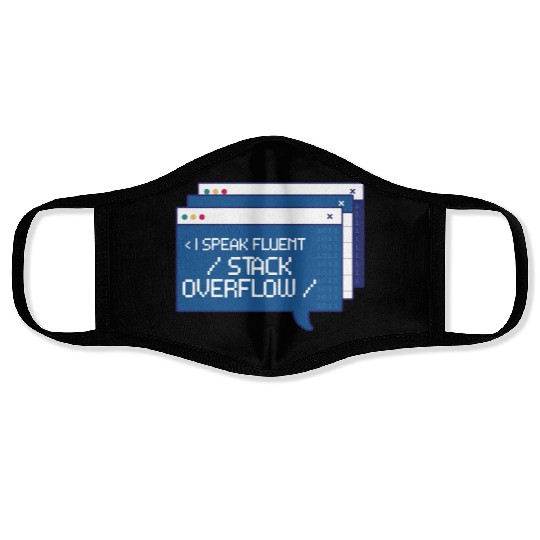 Stack Overflow Computer Scientist Face Masks