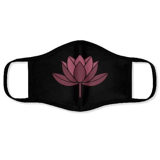 minimalist Lotus Face Masks