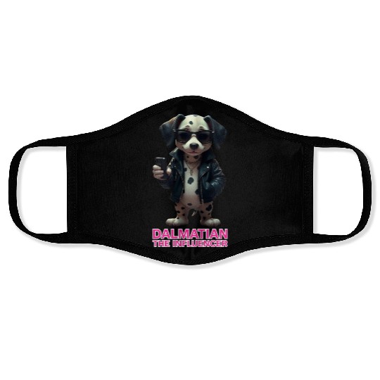 Dalmatian the Influencer Face Masks