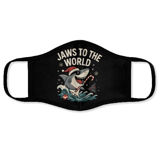 Jaws to the World – Christmas Shark Attack Face Masks