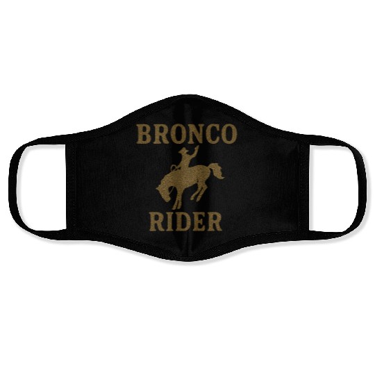 Bronco Rider Horse Face Masks